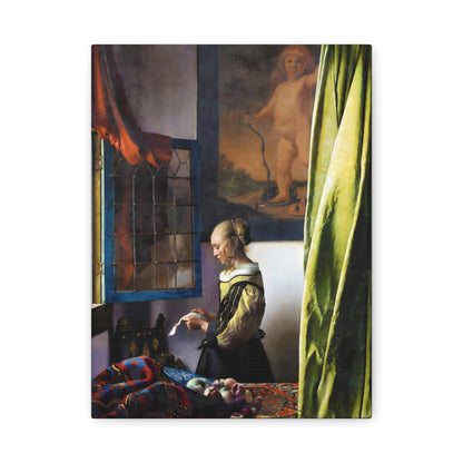 Girl Reading a Letter at an Open Window By Johannes Vermeer