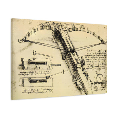 Design for a Giant Crossbow By Leonardo da Vinci