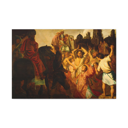 The Stoning of Saint Stephen By Rembrandt