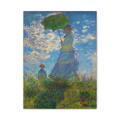 Woman with a Parasol By Claude Monet