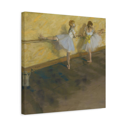 Dancers Practicing at the Barre By Edgar Degas