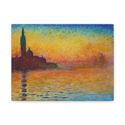 San Giorgio Maggiore at Dusk By Claude Monet