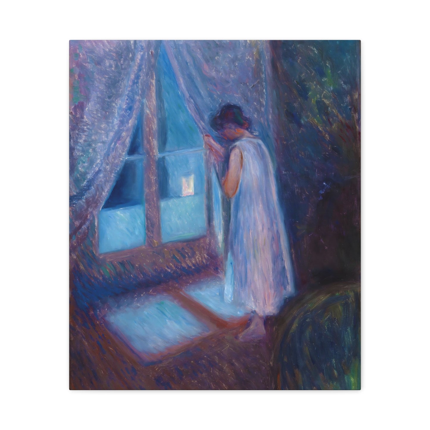 Girl Looking out the Window By Edvard Munch