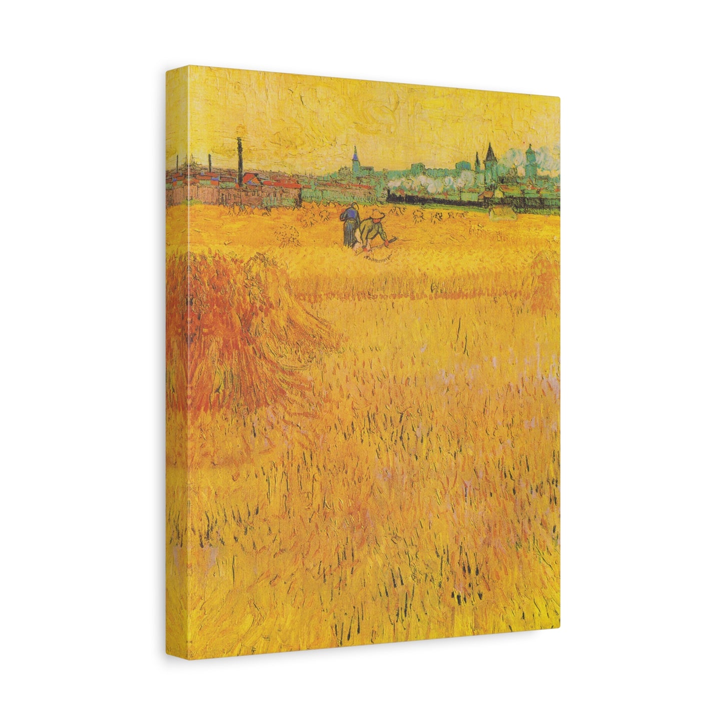 Arles: View from the Wheat Fields By Vincent van Gogh