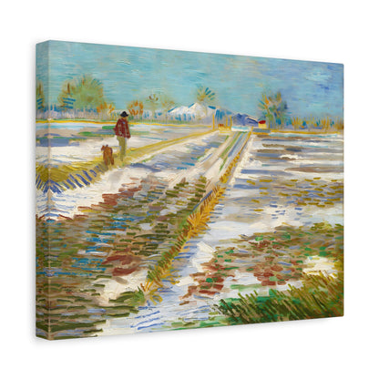 Landscape with Snow By Vincent van Gogh