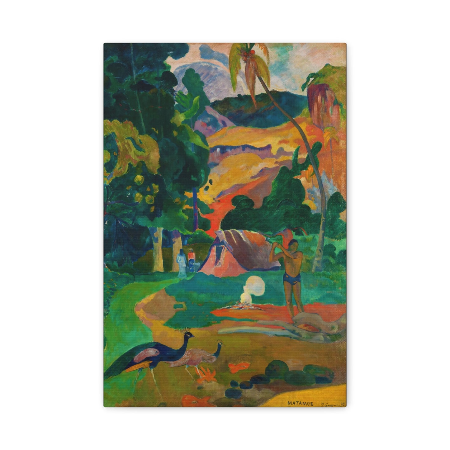 Landscape with Peacocks By Eugène Henri Paul Gauguin