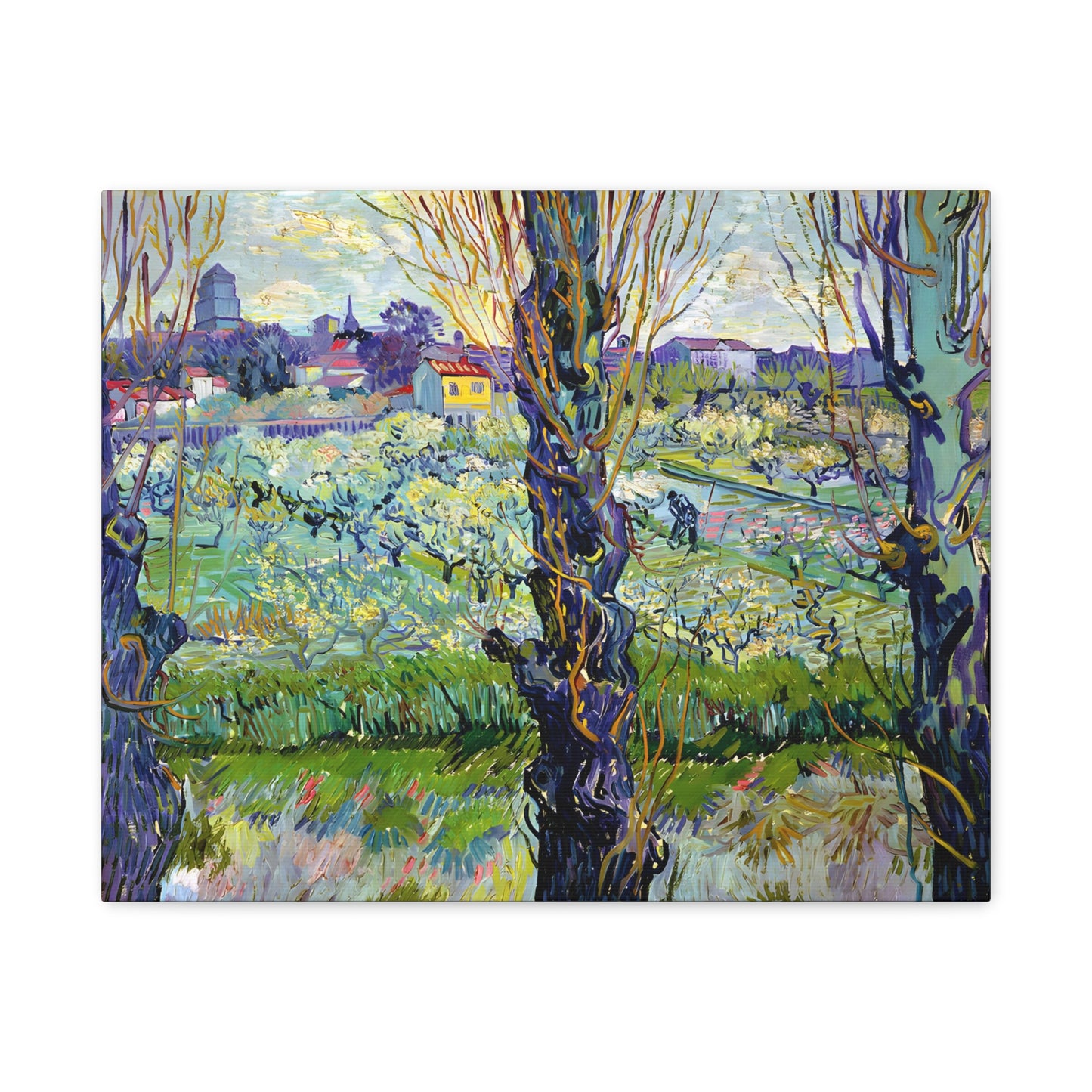 View of Arles, Flowering Orchards By Vincent van Gogh