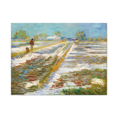 Landscape with Snow By Vincent van Gogh