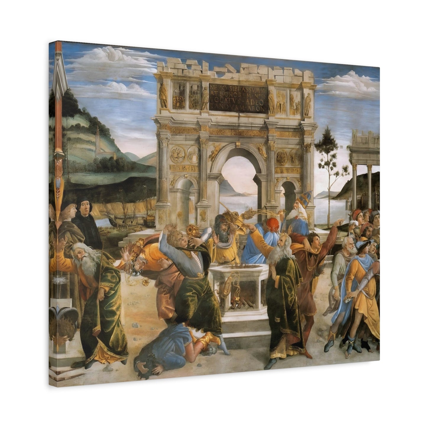 Punishment of the Sons of Corah By Sandro Botticelli