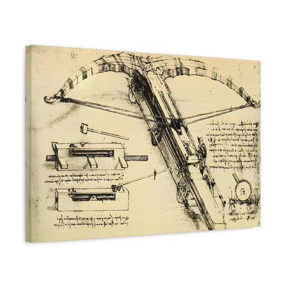 Design for a Giant Crossbow By Leonardo da Vinci