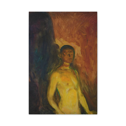 Self-Portrait in Hell By Edvard Munch