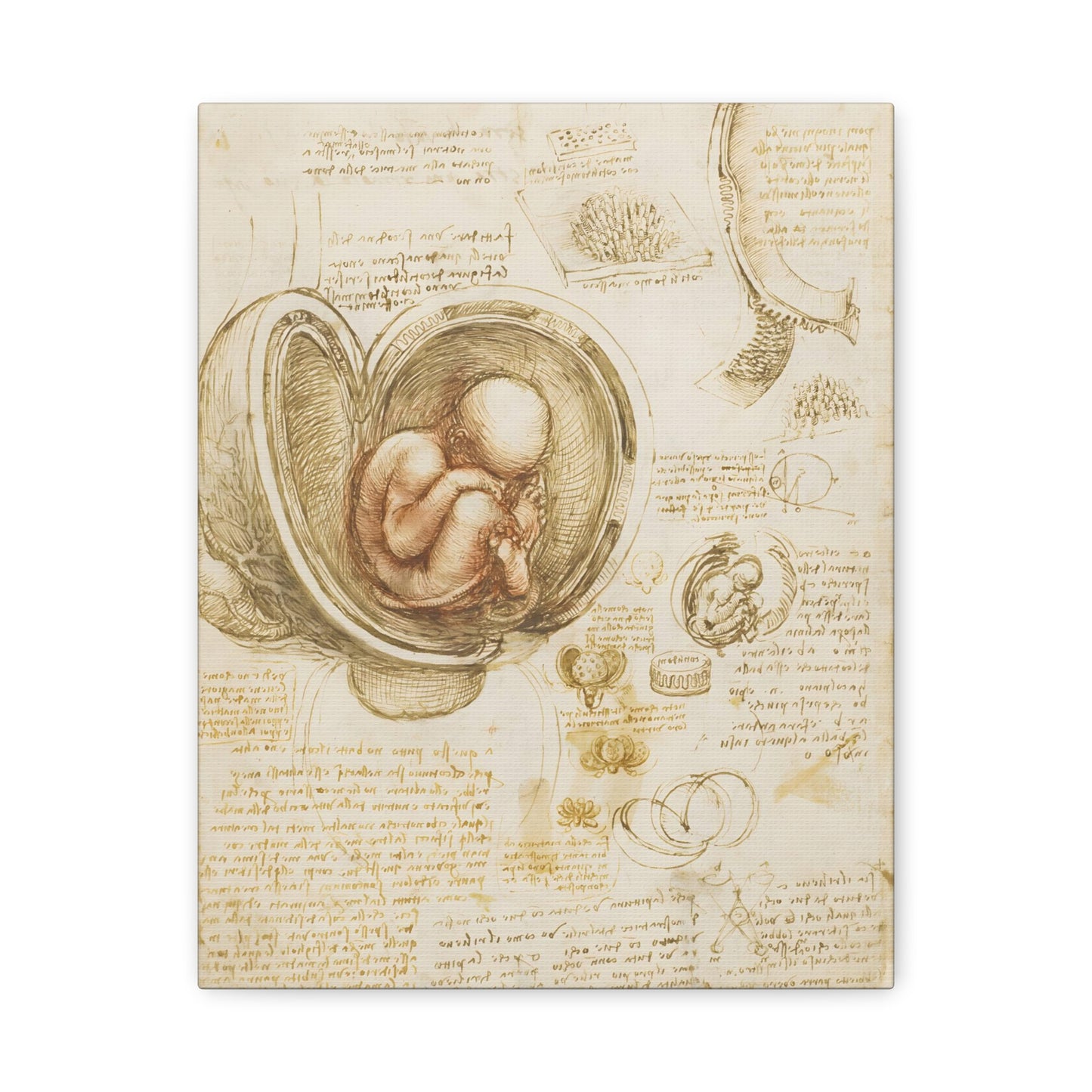 Studies of the Fetus in the Womb By Leonardo da Vinci