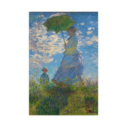 Woman with a Parasol By Claude Monet