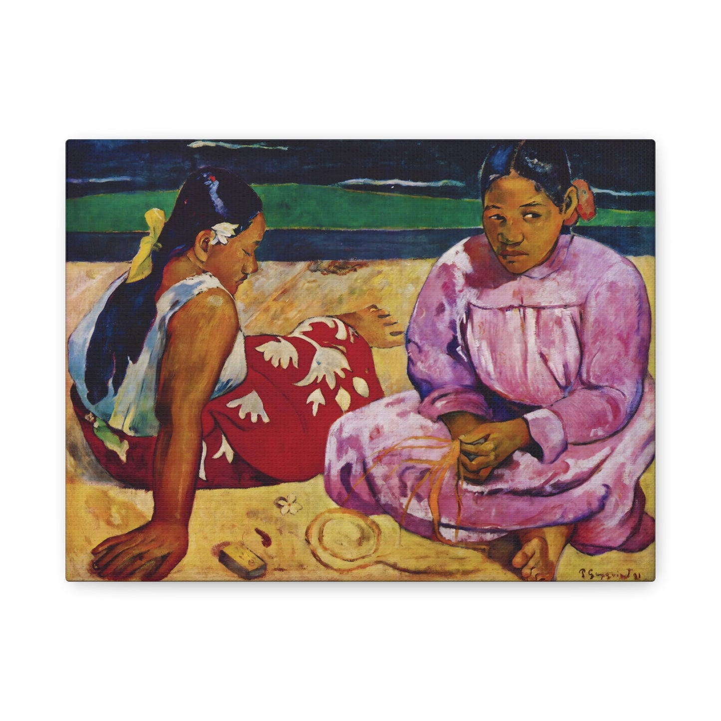 Tahitian Women on the Beach By Eugène Henri Paul Gauguin