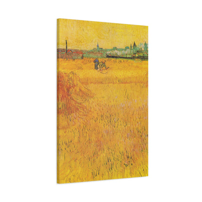 Arles: View from the Wheat Fields By Vincent van Gogh